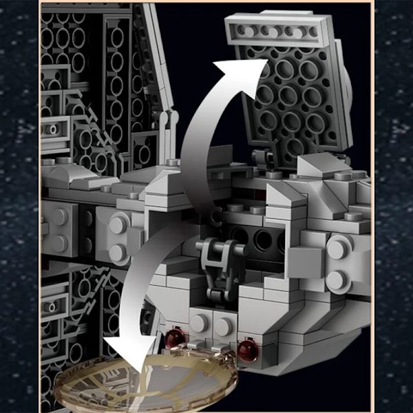 Star Wars Imperial TIE Fighter 75300 Byggset; Fantastisk Byggleksak för Kreativa Barn, (450 Bitar) - Perfekt(YD)