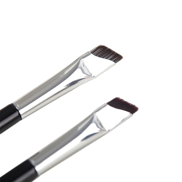 Blade Makeup Brushes Vinklad Smal Ögonbrynsborste Platt Fin Eyeliner Svart A svart A