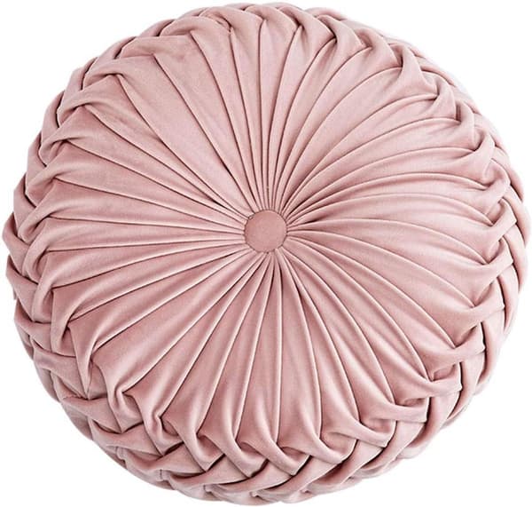 Pyntepuder - Bløde puder - Stueindretning - Unikt 3D-design - 38 cm diameter - Pink