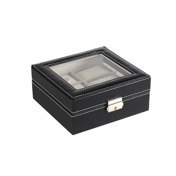 Klockbox / Klocklåda / Urbox för 6 klockor svart