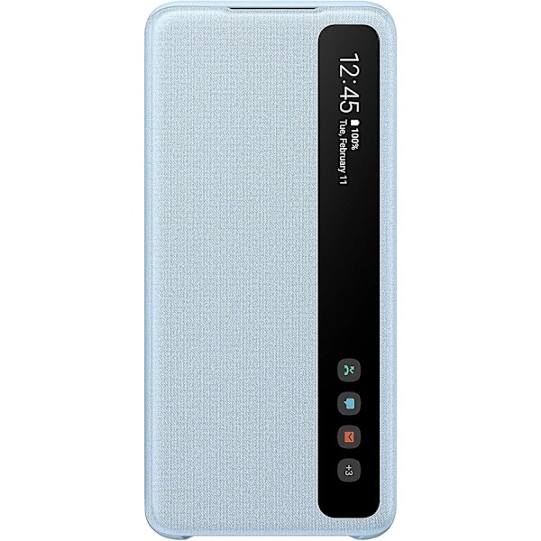 S20 | S20 5G Clear Vision Cover / Etui - Lyseblå