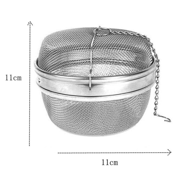 Teekula, teägg för löst te, teägg 1 stycke rostfritt stål tekula stor