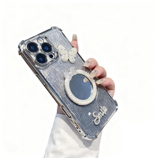 iPhone 16 Pro Max mobilskal med sminkspegel
