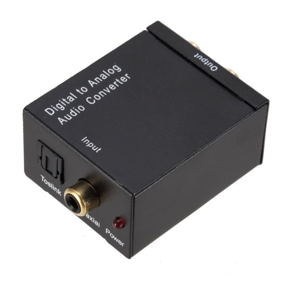 Digital till analog ljudkonverterare till RCA-switch
