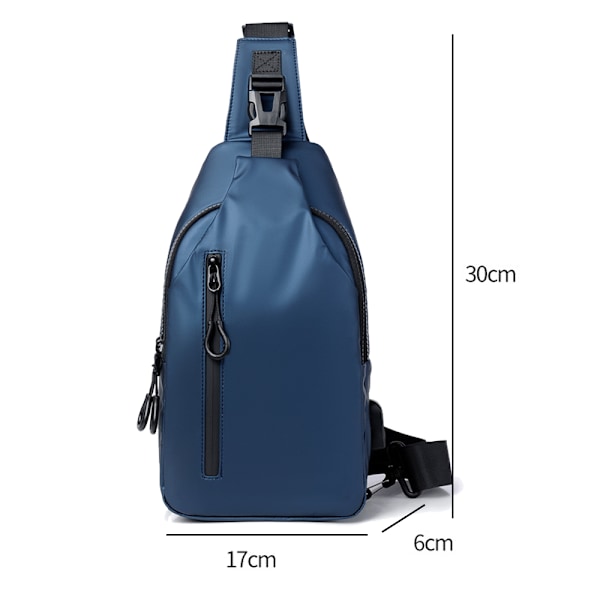 Crossbody Sling Ryggsäck Sling Väska Resa Vandring Bröst Väska