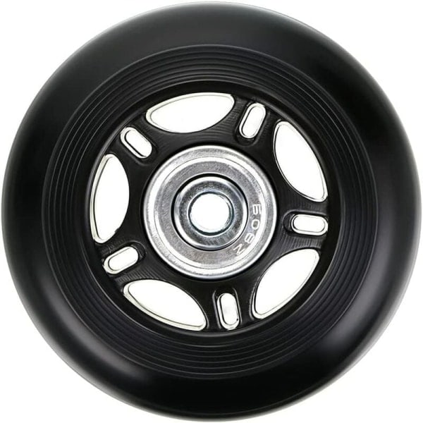 2 Sæt Rejsekufferthjul - 70脳24mm Leje Reparation til Bagage - Holdbare Sorte Hjul til Nem Mobilitet