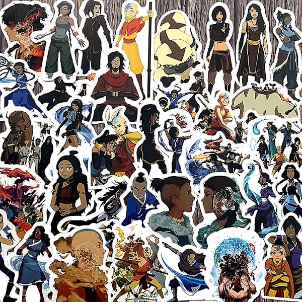 10/30/50 stk Avatar The Last Airbender klistremerker for koffert, skateboard, laptop, bagasje, kjøleskap, telefon, bilstyling, DIY-klistremerke 50 pcs