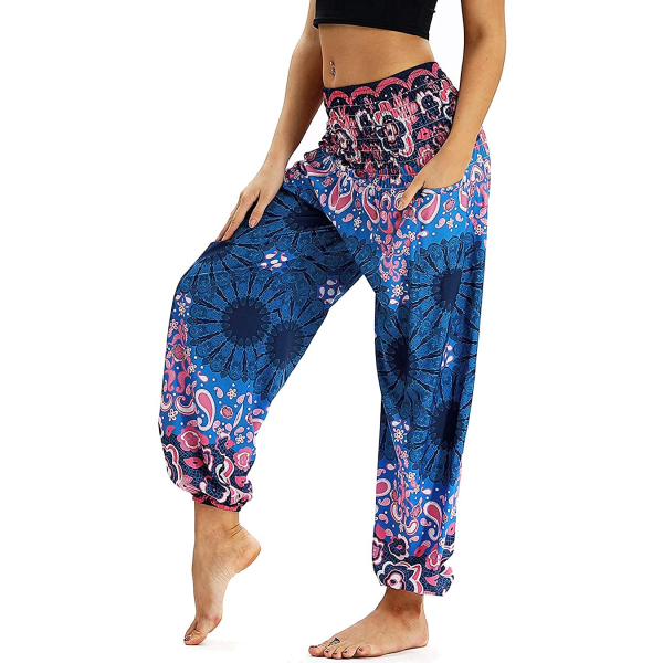 Kvinnors Hippie Harem Byxor Strand Byxor Yoga Byxor
