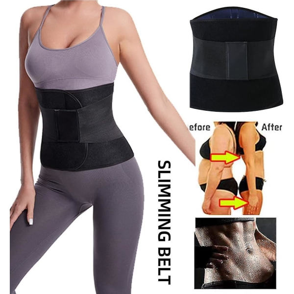 Postpartum Abdominal Bælte - C-sektion Abdominal Binder Abdominal Binder til Post-kirurgisk Gendannelse - Tummy Tuck Girdle, hw Sort L