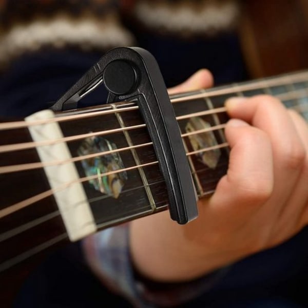 Vestlig guitar klassisk guitar Smart capo, til klassisk guitar med én hånds betjening, capo til guitar, let, robust, ingen fret-buzz