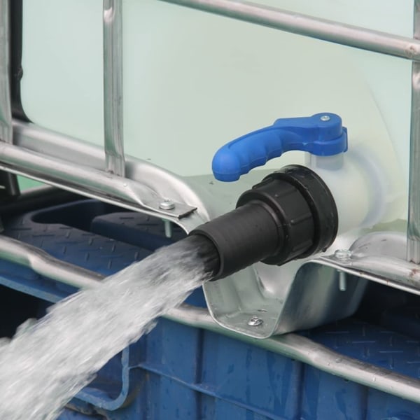 IBC tank slangetilkobling 60 mm grov gjenge Import til hageslange 20 mm