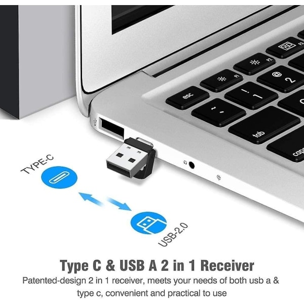 Ppt Remote Presentation Presenter Laptop Clicker Pointer Slide Advancer med Hyperlink Volymkontroll Svart1pc)