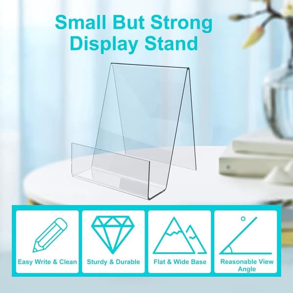 ING 6-delt - 10 cm - Klar Akryl - Display Stand - Staffeli