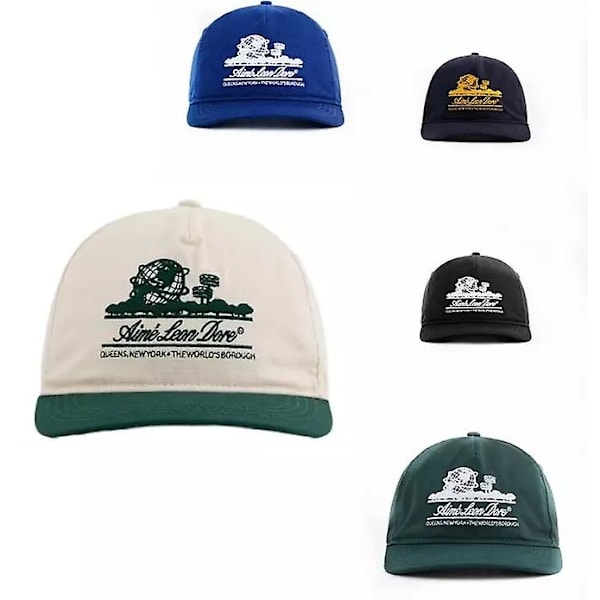 Aim Leon Dore Unisex Justerbar Baseballkeps Vit