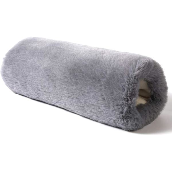 Handvärmare Muff Lyx Konstgjorda Vantar - Ry Plysch Muffler Lyx Konstgjorda Kaninvantar - Fuzzy Chic Eleganta Handvärmare Vantar För Flickor Kvinnor Grå Grey