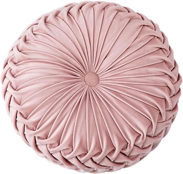 Pyntepuder - Bløde puder - Stueindretning - Unikt 3D-design - 38 cm diameter - Pink
