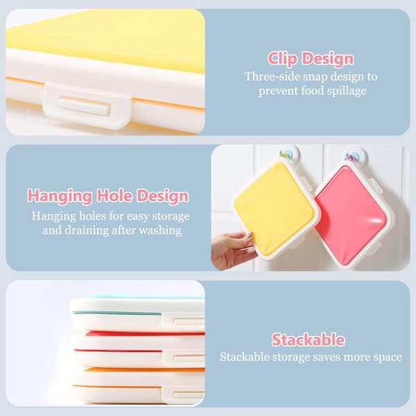 ING 3-delt - Sandwichbeholder - Silikon Sandwich Organizer