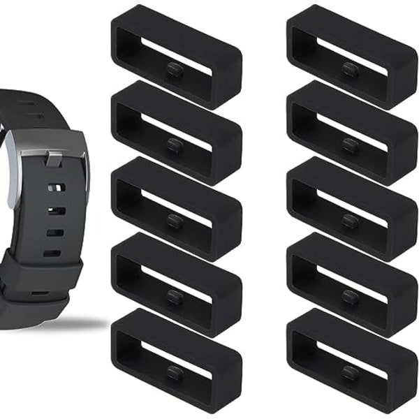 10 st silikon klockögla för 22 mm rem - , lämplig för Bo Neng A360 Garmin Fenix7 och andra 22 breda silikonglasögon