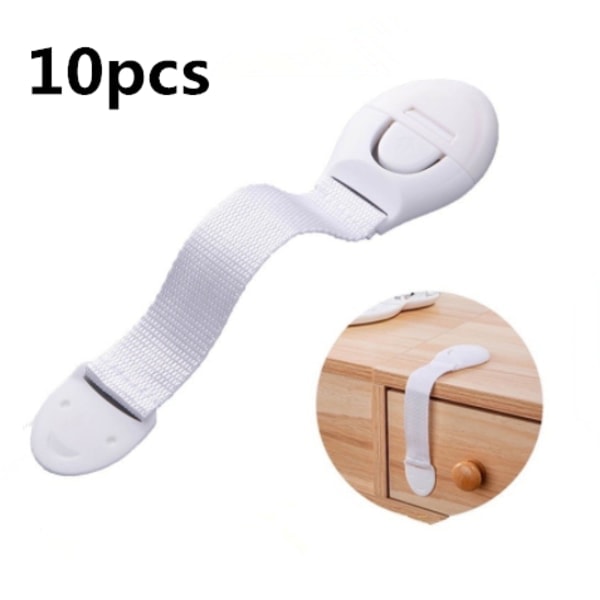 10 pcs Safety lock Baby Safety box Cabinet Closet Care Plastic lock 10 pcs