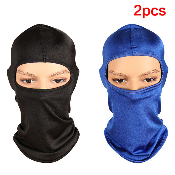 2 kpl Silk Functional Balaclava Kasvohuppu Balaclava Hiihtosuoja