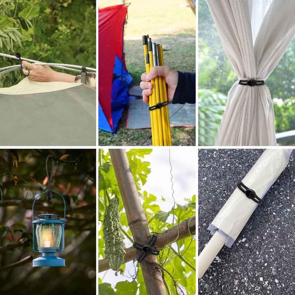 Sfäriskt elastiskt rep 20 stycken partytält elastiskt med boll tält elastiskt elastiskt med boll elastiskt rep med boll för effektiv säkring av tält