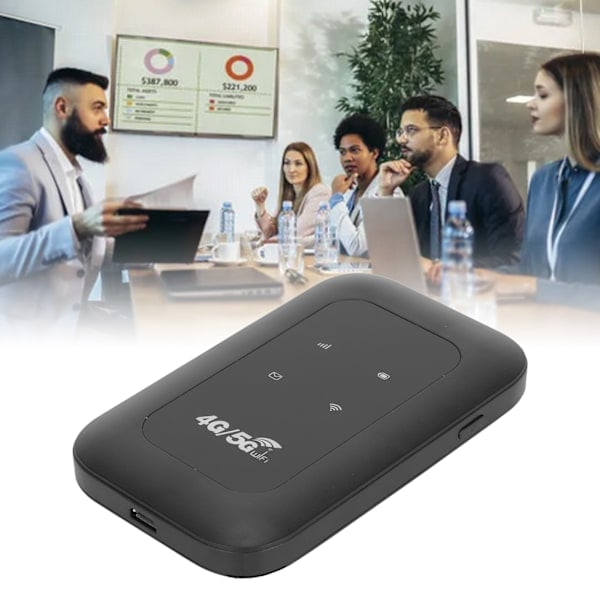 4G WiFi-reititin Micro SIM-korttipaikalla 150Mbps 8 käyttäjälle 2100mAh Mobiili WiFi-tukiasema kannettavalle tietokoneelle, puhelimelle, tietokoneelle Eurooppaan