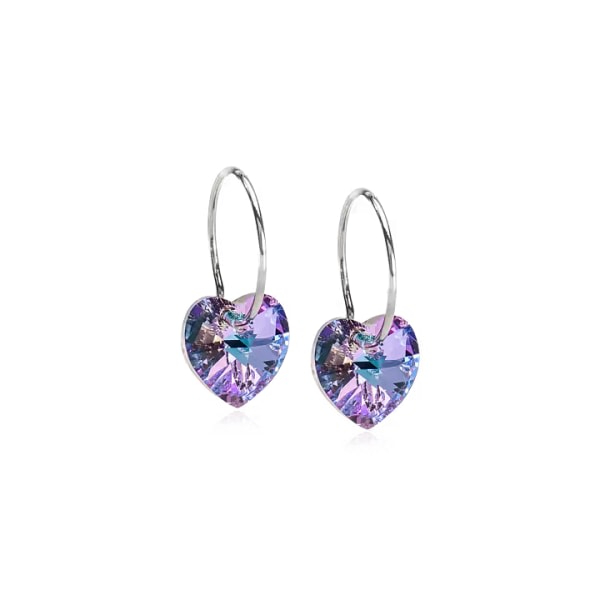 Blomdahl Earring Natural Titanium NT HEART LILAC 10mm