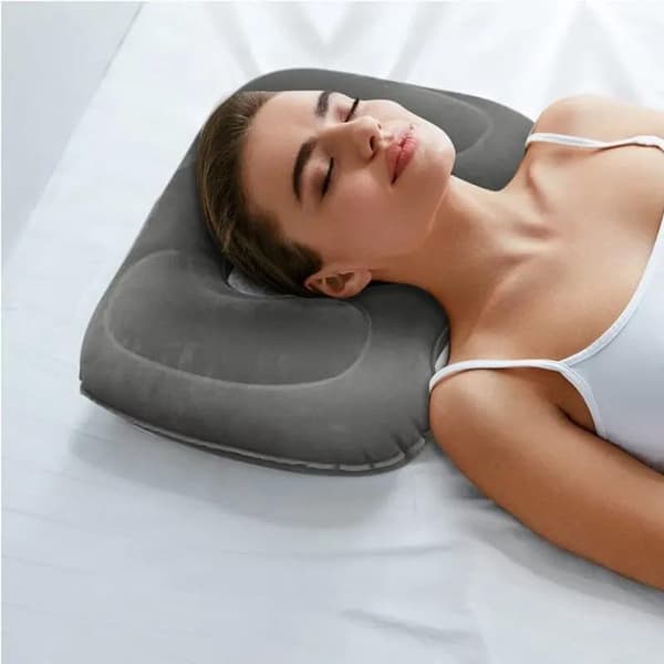 ING Ergonomisk Siddepude - Oppustelig Pude - 45*39 cm (Grå)