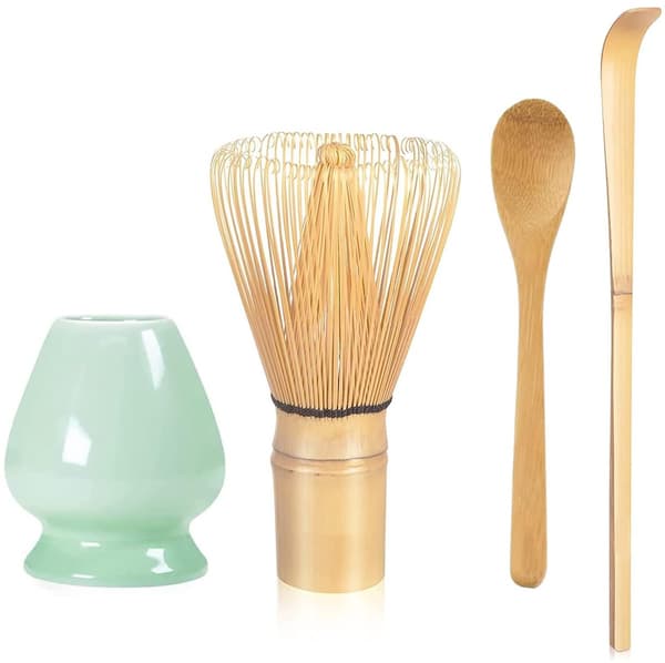 Matcha Set, Set om 7, Matcha Startkit, Matcha Visp, Det Perfekta Setet för Traditionell Matcha, Bambu, Vackert Förpackad