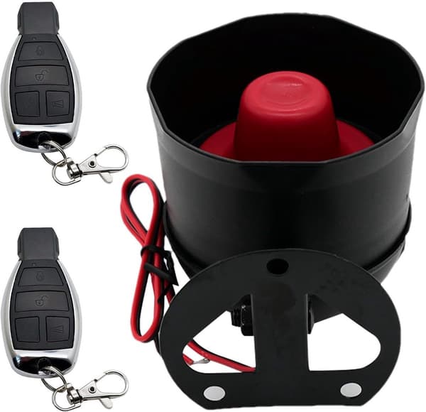 Tyverisikring Bilalarmsystem med Lyd - 12V Tyveriforebyggelse