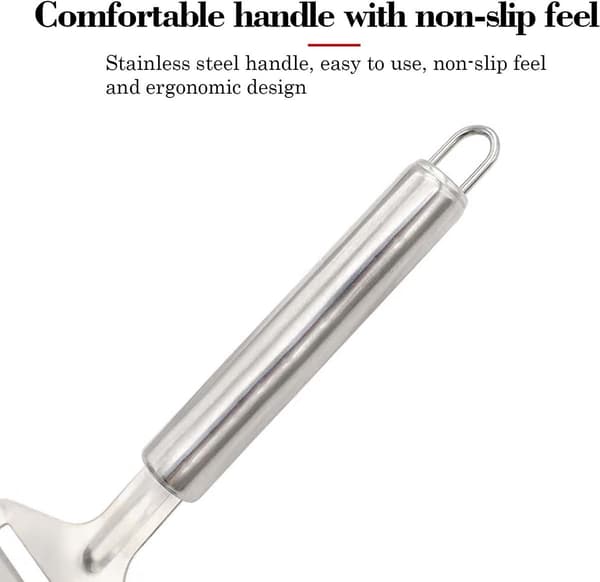 Handhållet osthyvelset (2 delar), non-stick rostfritt stål, silver.