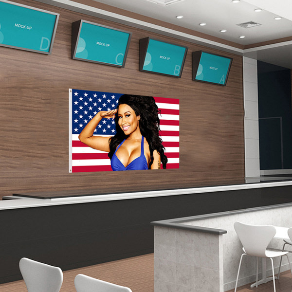 3x5ft Nicki Minaj Rap Sexy USA Lippu Musiikkilaulaja Silkki Kangas Ar