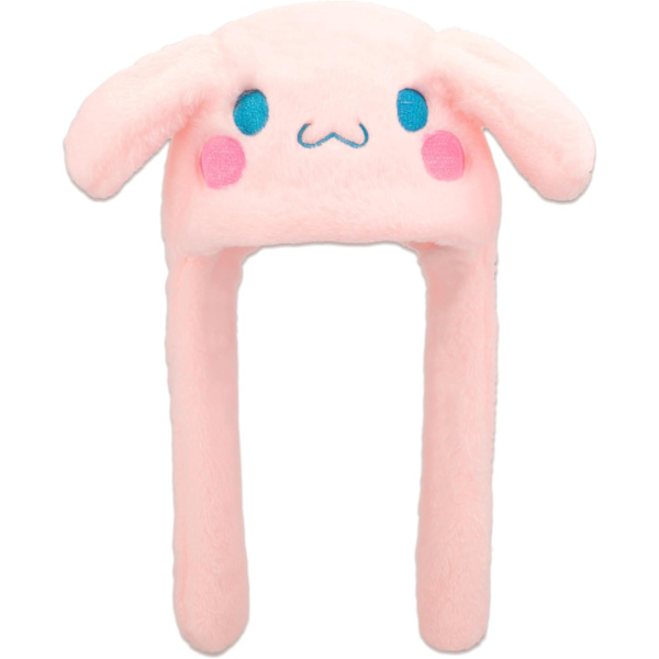 Anime Hvid Hundøre Bevægelig Hoppedødder Blød Beanie Hue Varm Vinter Hovedbeklædning Søde Huer Til Kvinder b b
