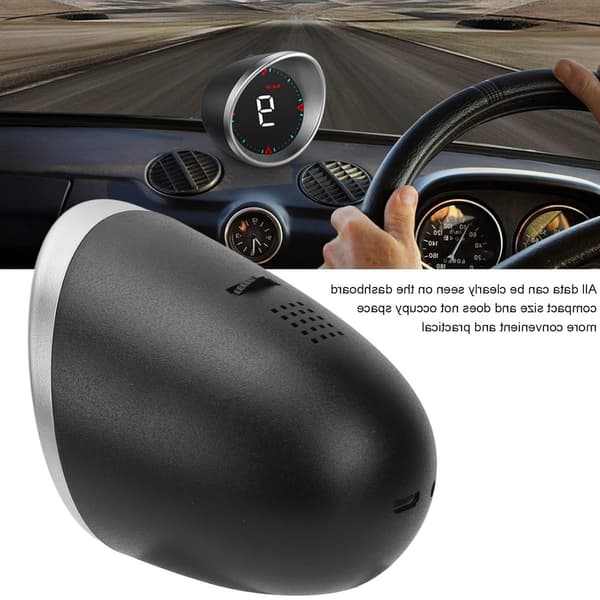 Digital head-up display hastighetsmätare - multifunktionell med larmfunktion - kompakt design