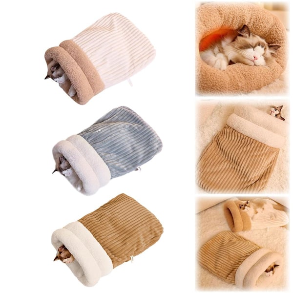 Sovesekk for katt, vintersovesekk for katt, Beste kattesovesekk 2024 Gray M