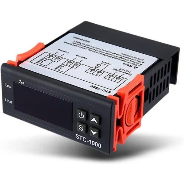 Stc-1000 220v Universal Termostat Temperaturregulator Kalibrering Fahrenheit & Celsius Display +