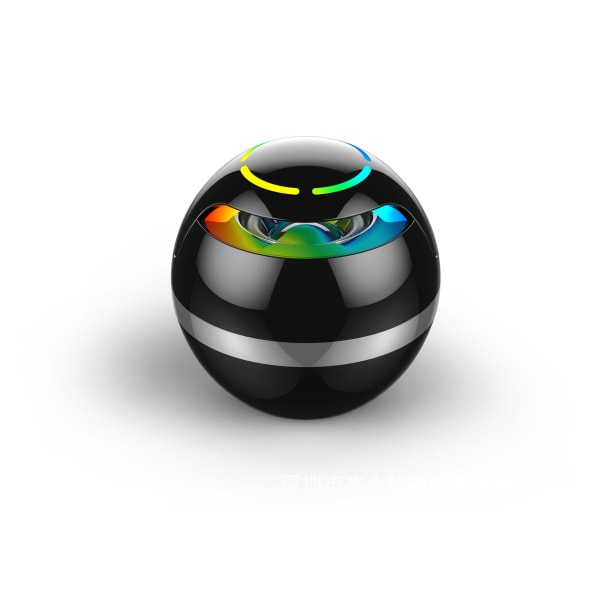 Levitoiva Bluetooth-kaiutin, TF LED-salama Bluetooth-kaiutin, Langaton kannettava kaiutin - Musta