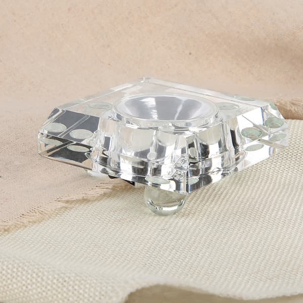 7 Farver Mini 3D Krystal LED Lysbase Display Stativ til Hjemindretning med USB-kabel