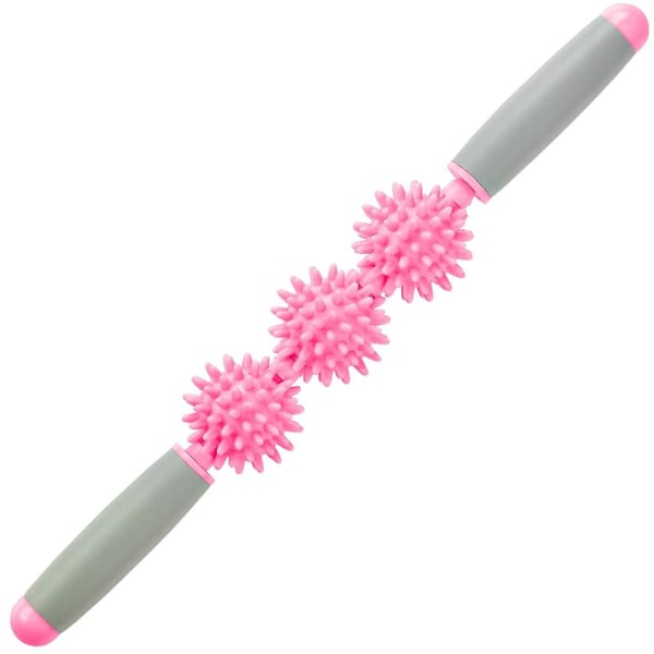 Fasciemassasje Rulle - Cellulitt Massasjer - Fascia Rulle for Cellulitt og Smertefulle Muskler - Nakke, Ben, Rygg, Kroppsvals - Rosa