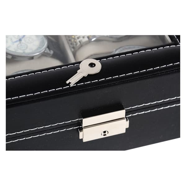 Klockbox / Klocklåda / Urbox för 6 klockor svart