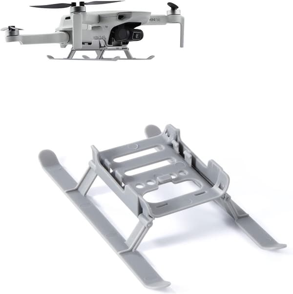 Vikbart landningsställ för DJI Mavic Mini/2/SE, förlängt landningsställ för drönare - grå