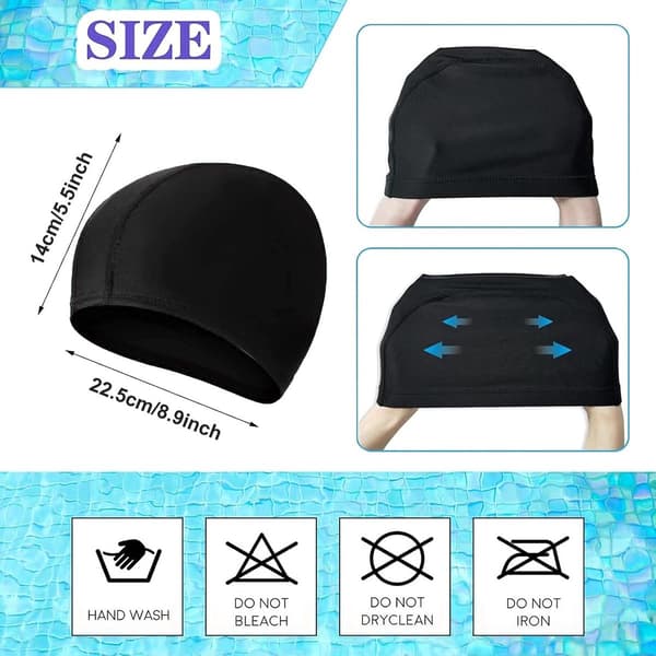 Badmössor, 2 stycken, Elastiska badmössor, Badmössa, Lätta badmössor, Mjuka, Unisex