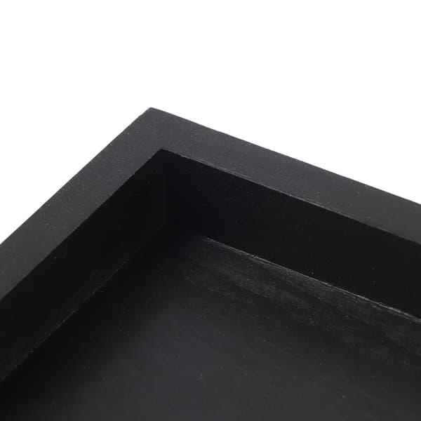 Rektangulær serveringsbakke i massivt træ til te, kaffe, snacks, restaurant, 30*20*2cm