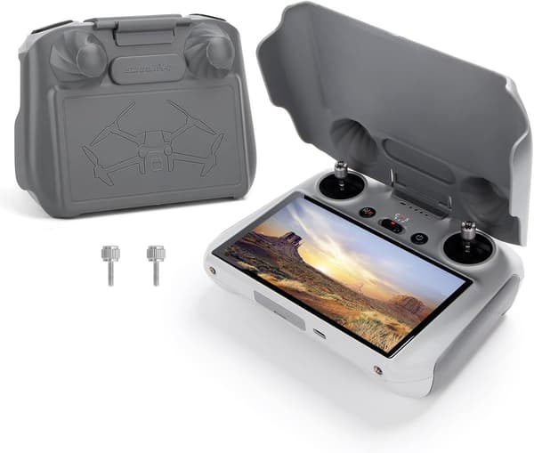 Solskjerm for dronefjernkontroll, kompatibel med Mini3-serien, dobbeltlagsbeskyttelse.