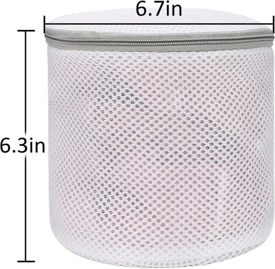 ING Tre-delt sæt - Vaskepose til BH'er - Vaskepose i mesh - Vaskemaskinepose - Grå - 15*17 cm