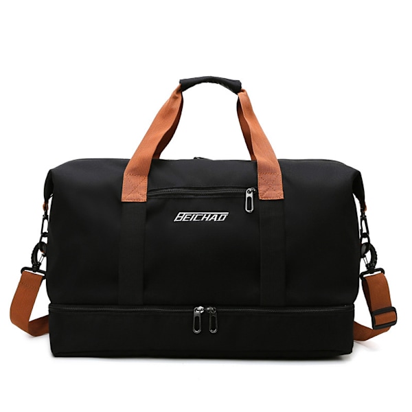 Suuri duffel-laukku, kevyt urheilulaukku matkoille Black