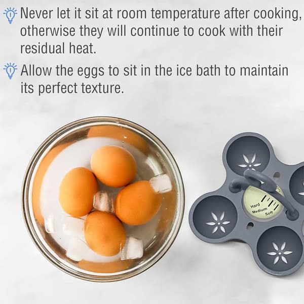 Egg Timer - med fargeskiftende eggeholder for hardkokte, medium og bløtkokte egg