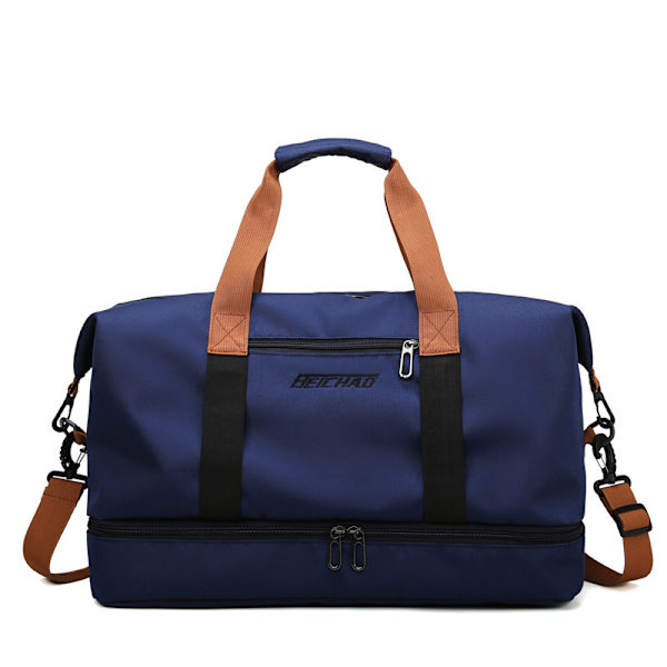 Stor duffelbag, lett treningsbag for reiser Blue