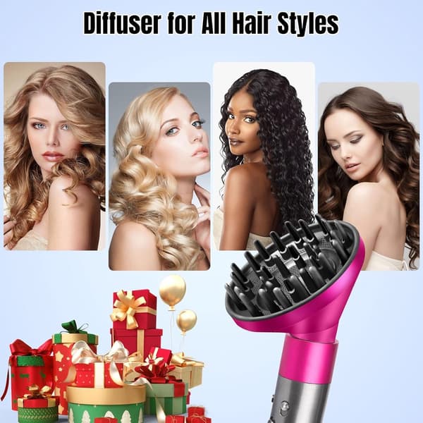 ING-feste for Dyson Hair Styler Diffuserfeste Hårfønerdiffuser for Airwrap Styler HS05 HS03 HS01-omformer som gave til din kone Rød