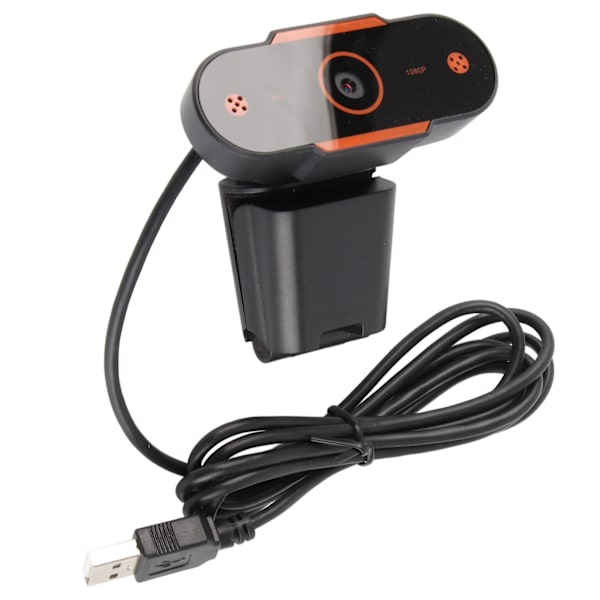Webkamera Full HD 1080P til Computer, PC USB Webcam til Streaming, Videoredigering og Konferencer